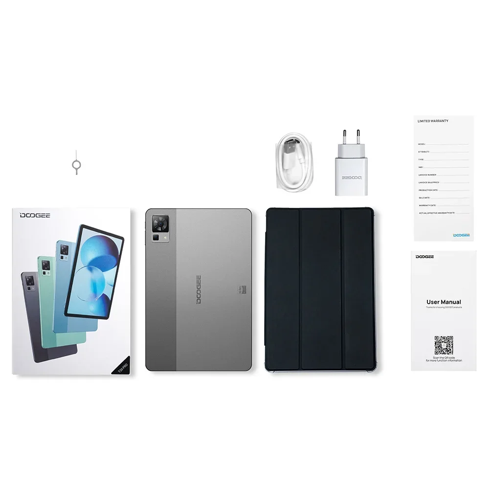 DOOGEE-tableta PC T30 Pro de 11 pulgadas, dispositivo con pantalla certificada 2,5 K, 8GB, 256GB, Helio G99, 8580mAh, altavoces Quad de alta resolución, Cámara principal de 20MP