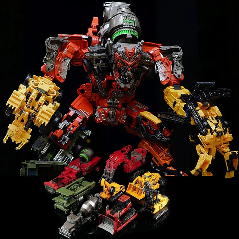 AOYI NEW 8 IN 1 Big Transformation Devastator Action Figure Toys Robot Car Anime Series Model Classic Boy Kids Gift DD03 DD04