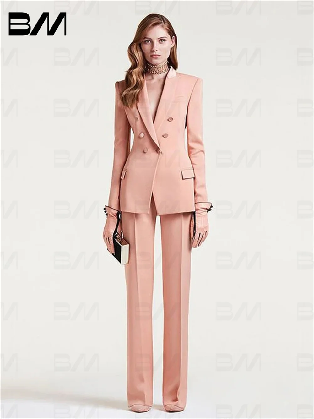 Stylish women's suits Classic Solid Suits For Women Wedding suits Formal Office Suits 2 PCS For Formal occasions Guest suits