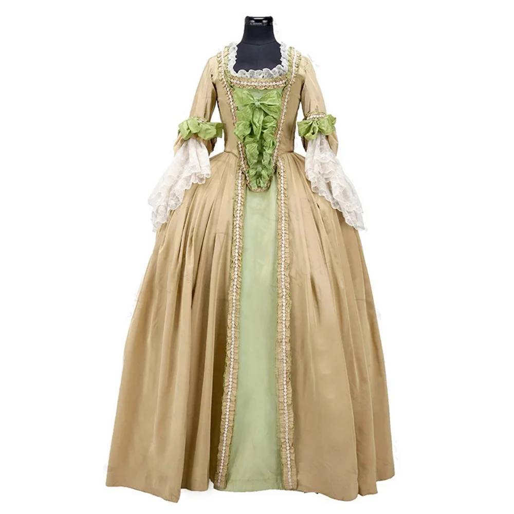 Medieval Rococo Marie Antoinette Gown 18th Century Victorian Gorgeous Baroque Princess Dress Colonial Georgian Costume