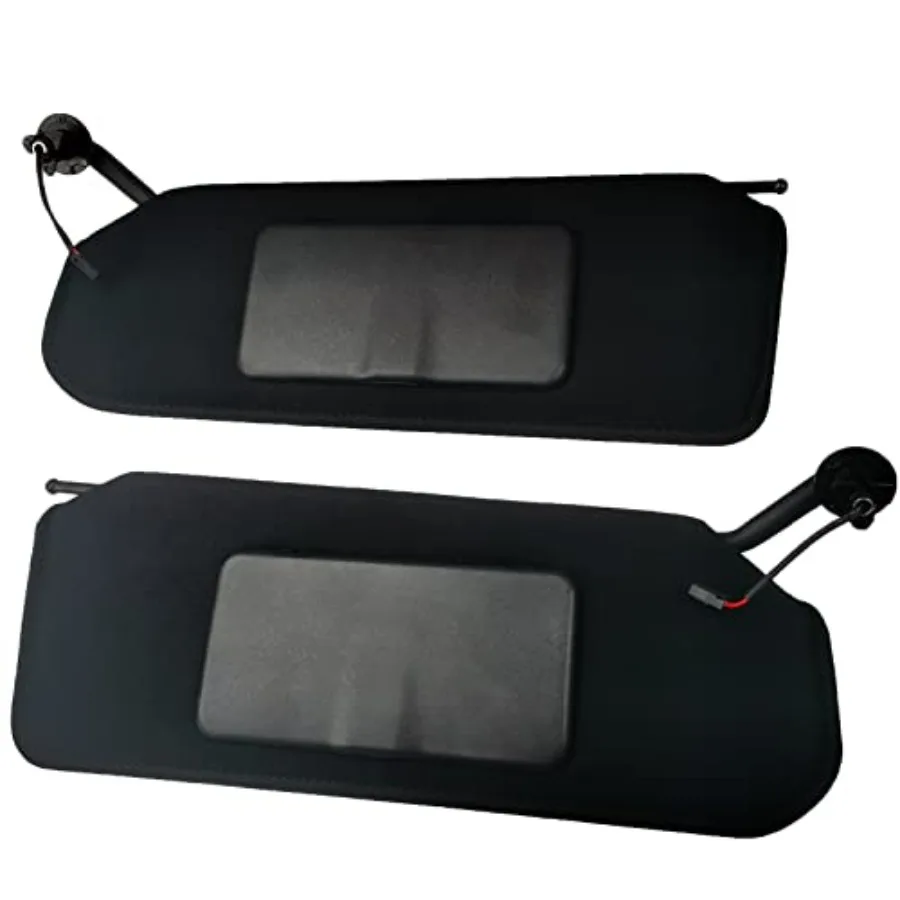 

2PCS Left Driver and Right Passenger Side Sun Visor with Updated Bright LED Lights Sunvisors Replacement for Corvette C5 Chevro