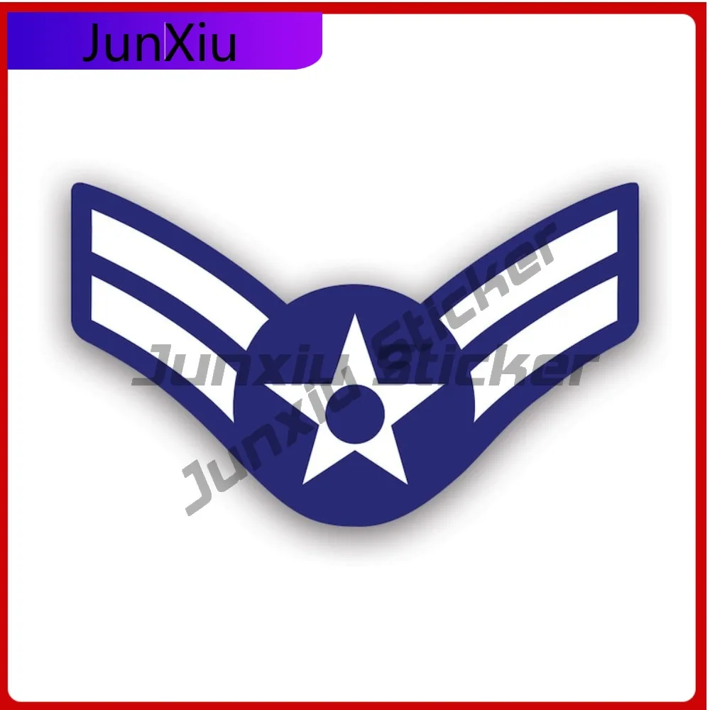 

E-3 Airman First Class A1c Or-3 Funny Bumper Waterproof Vinyl Decal For Motocross Creative Sticker High Quality Creative High