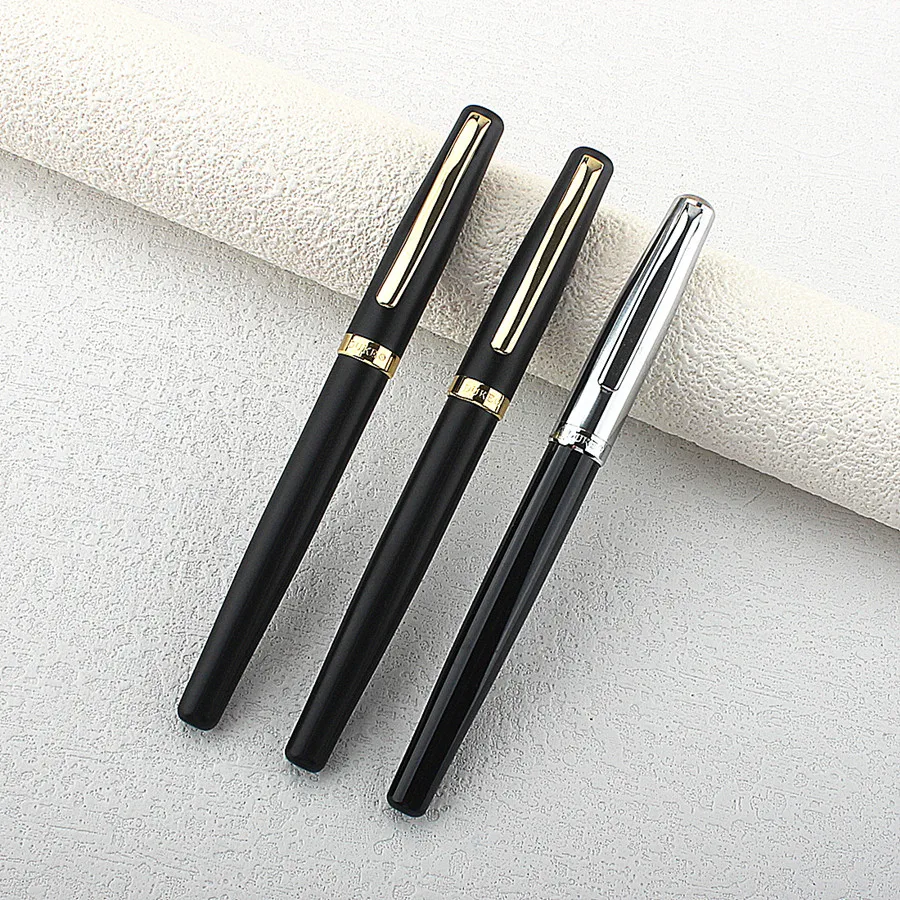 3 قطعة Duke 209 قلم الكرات الدوّارة الكلاسيكي برميل أسود ومشبك فضي قلم هدية للكتابة المتقدمة للأعمال والمكتب واللوازم المدرسية المنزلية