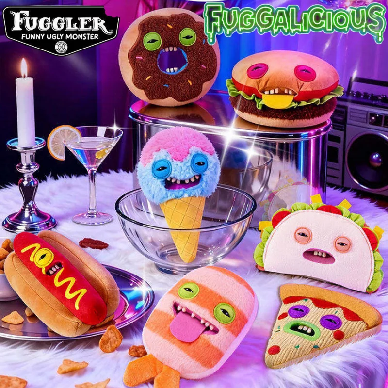 

Оригинальная коллекционная фигурка Fuggler Yami Yami Series Blind Box: Зубастый монстр, уродливая кукла в стиле гамбургера и пончика, украшение для комнаты, игрушка, подарок на день рождения