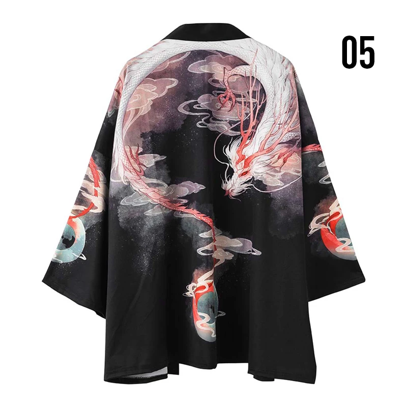 Japanischen Streetwear Strickjacke Shirts Yukata Kimono Männer Japanischen Kimono Harajuku Haori Tops Fashion Samurai Cosplay Kostüm