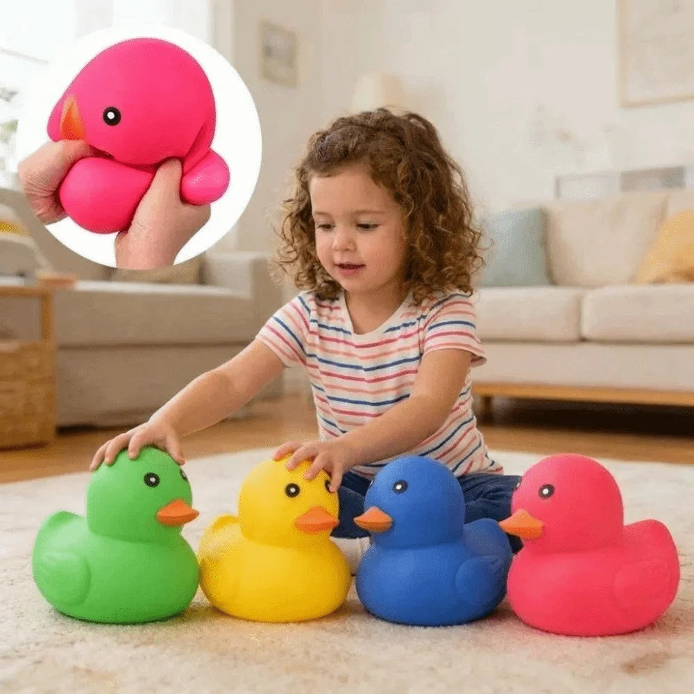 Colorful Duck Pinch Le Soft Squeeze Large Size Squishy Duck TPR Material Squishy Design Duck Stress Relief Party Favors