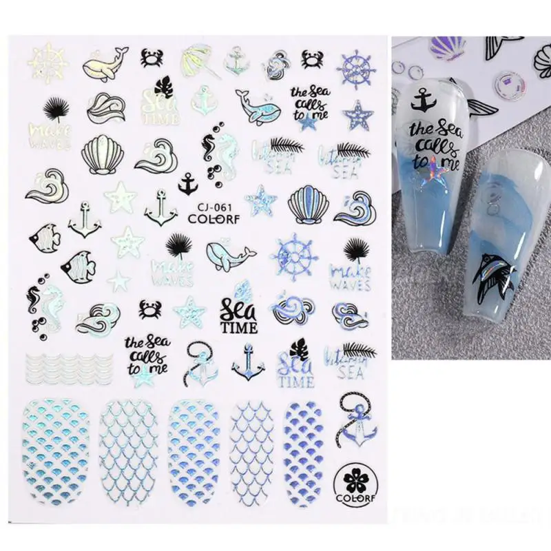 สติกเกอร์เอฟเฟกต์ติดทนนาน สร้างเล็บสวยงาม ตกแต่งเล็บ สร้างการออกแบบเล็บที่สวยงาม เพิ่มสีประกาย