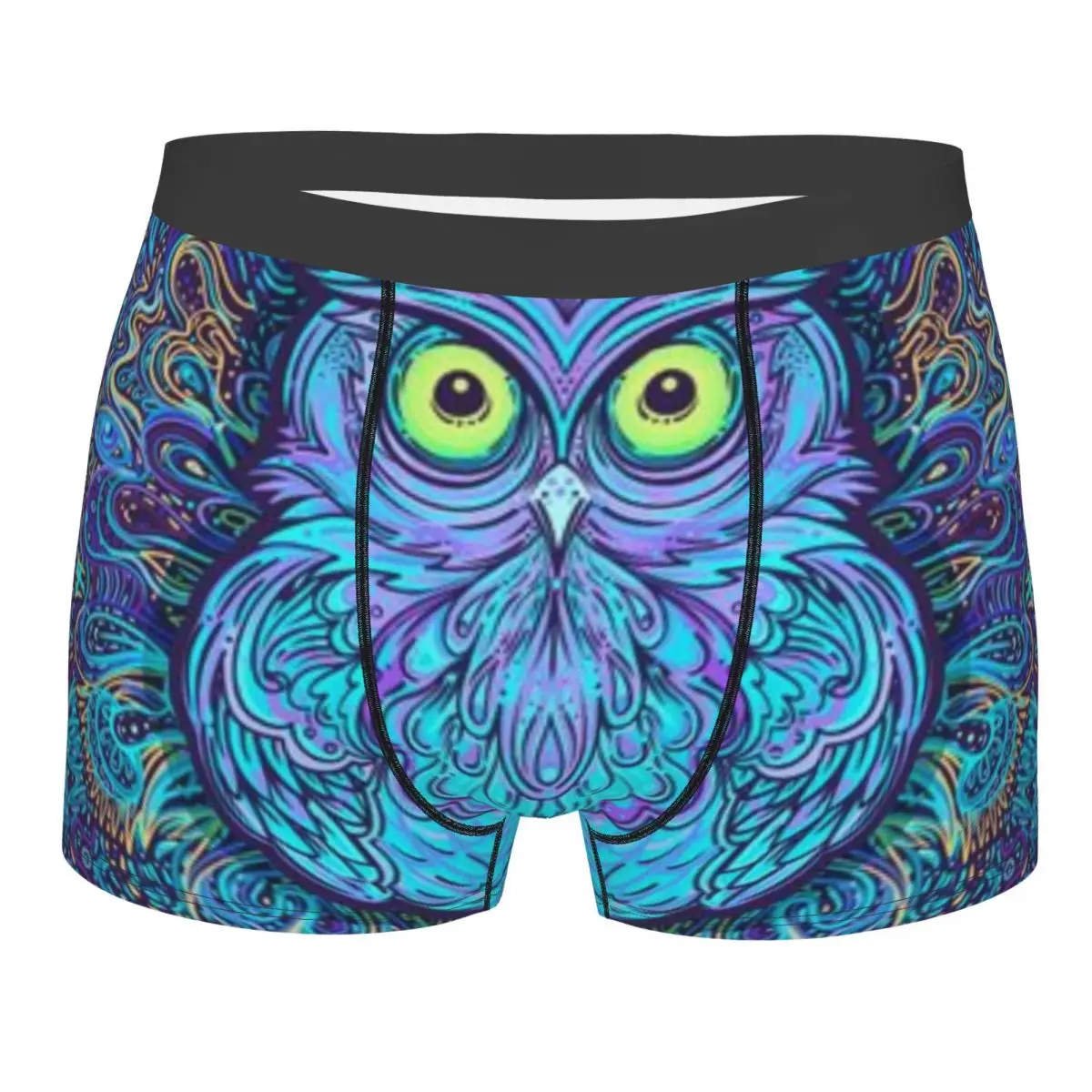 

Underwear Men Boxers Cute Owl Psychedelic Boxer Underwear Male Underpant Boxershort Homme