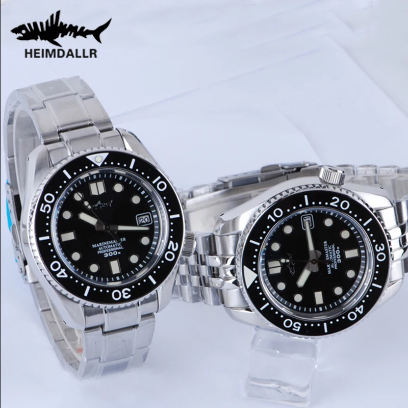 

HEIMDALLR SBDX001 Мужские часы для дайвинга MM300 Водостойкие с сапфировым стеклом NH35A Автоматические механические наручные часы C3 Светящиеся