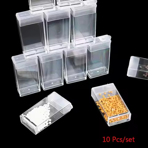 10/20pcs Diamond Embroidery Box Diamond Painting Tools Accessory Jewelry Drill Plastic Convenience Storage Box Gift Mosaic