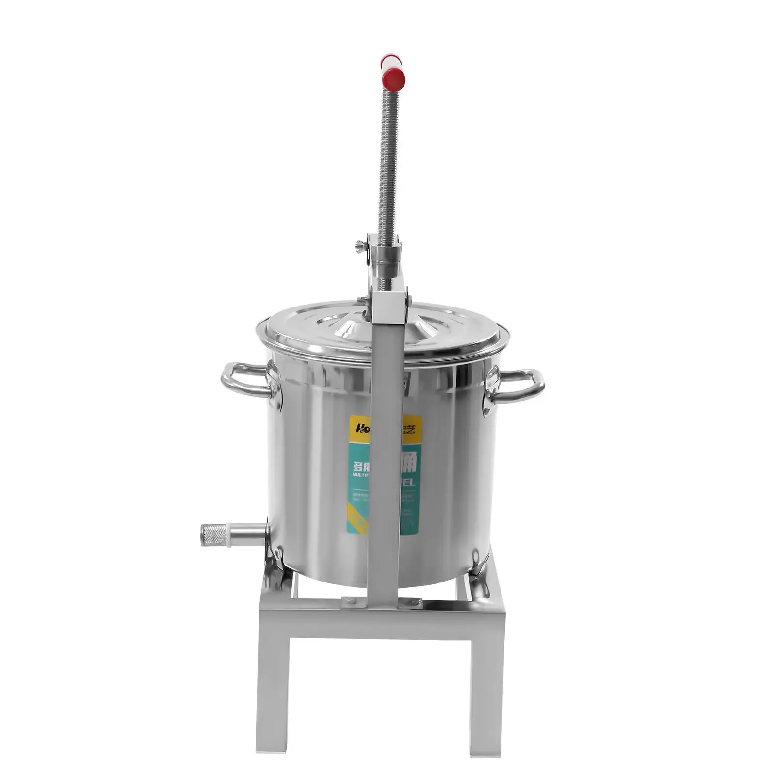 10L/2.6gal الفاكهة النبيذ Cider الصحافة الفولاذ المقاوم للصدأ التفاح العنب كسارة عصير صانع صنع العصير