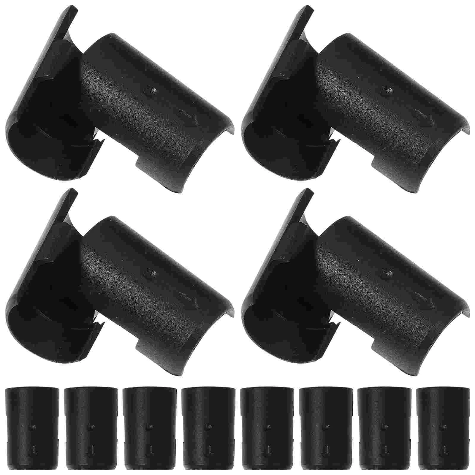 32 Pairs Anti-static Wire Shelfing Shelf Lock Clips Split Shelf Sleeves (Black) wire shelving lock clip