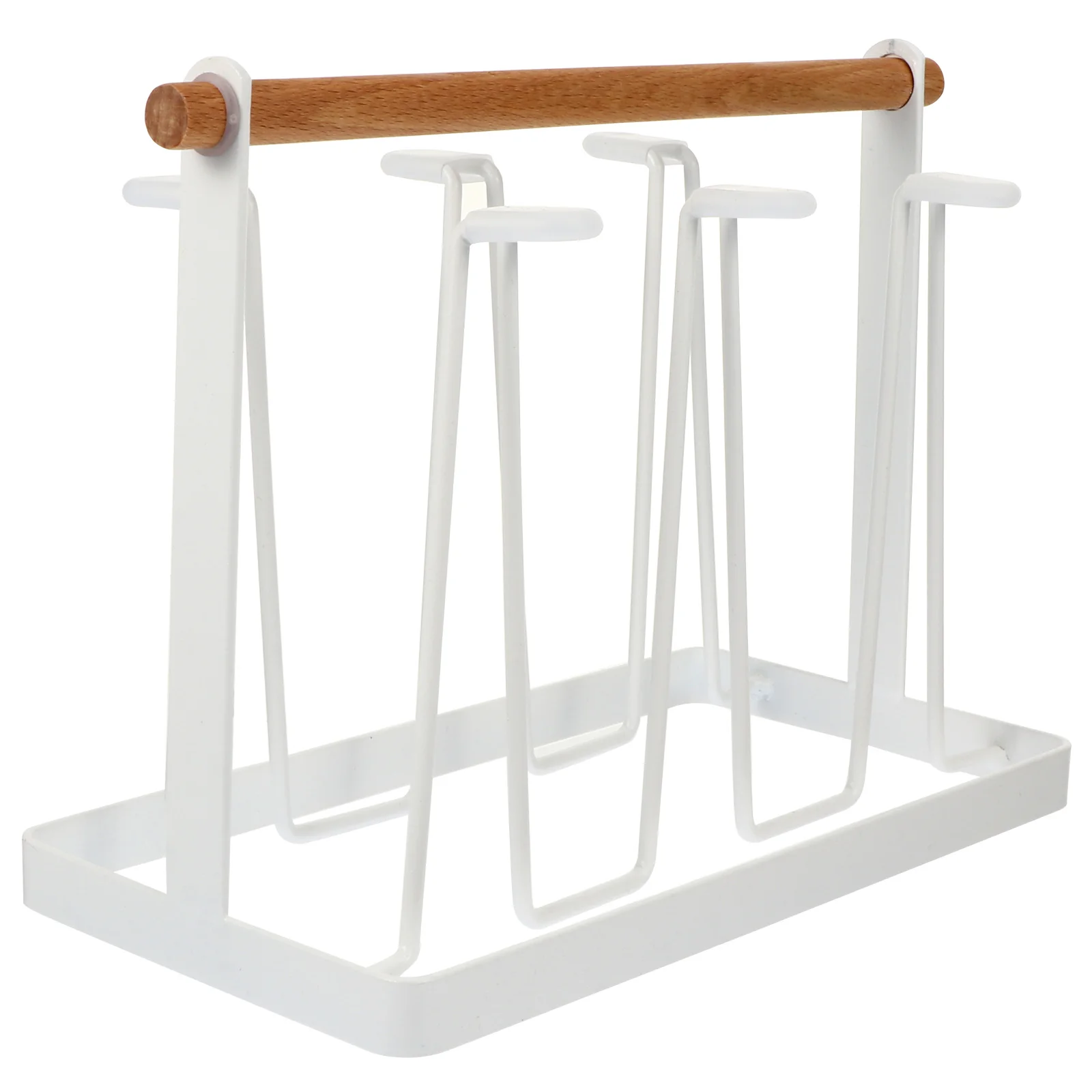 

Wrought Iron Cup Drainer Drying Rack St for Mugs Glasses Coffee Cups U Shaped Holder Water Drain Storage Home Office