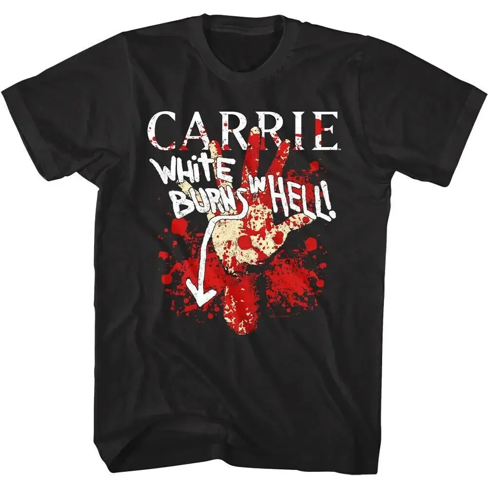 CARRIE WHITE T Shirt Burns in Hell Possessed Horror Movie