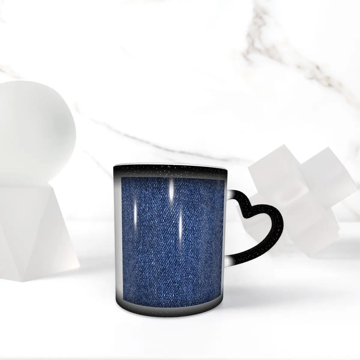 Denim Classic Navy Blue Mug Funny Ceramic Coffee Cups Tea Mugs Milk Cup Drinkware Gift for Friends