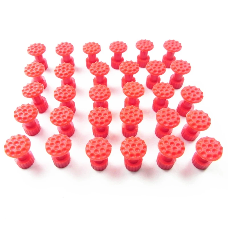 30Pcs Universal Car Dent Repair Puller Car Repair Tools Metal Plastic Suction Cup Hail Pit Sagging Repair Glue Pulling Tabs