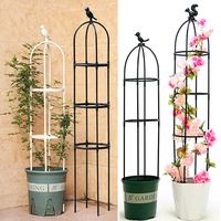 H 120/150/180cm Garden Trellis for Climbing Plants Outdoor Tower Obelisk Garden Trellis Tall Potted Plants Support Flowers