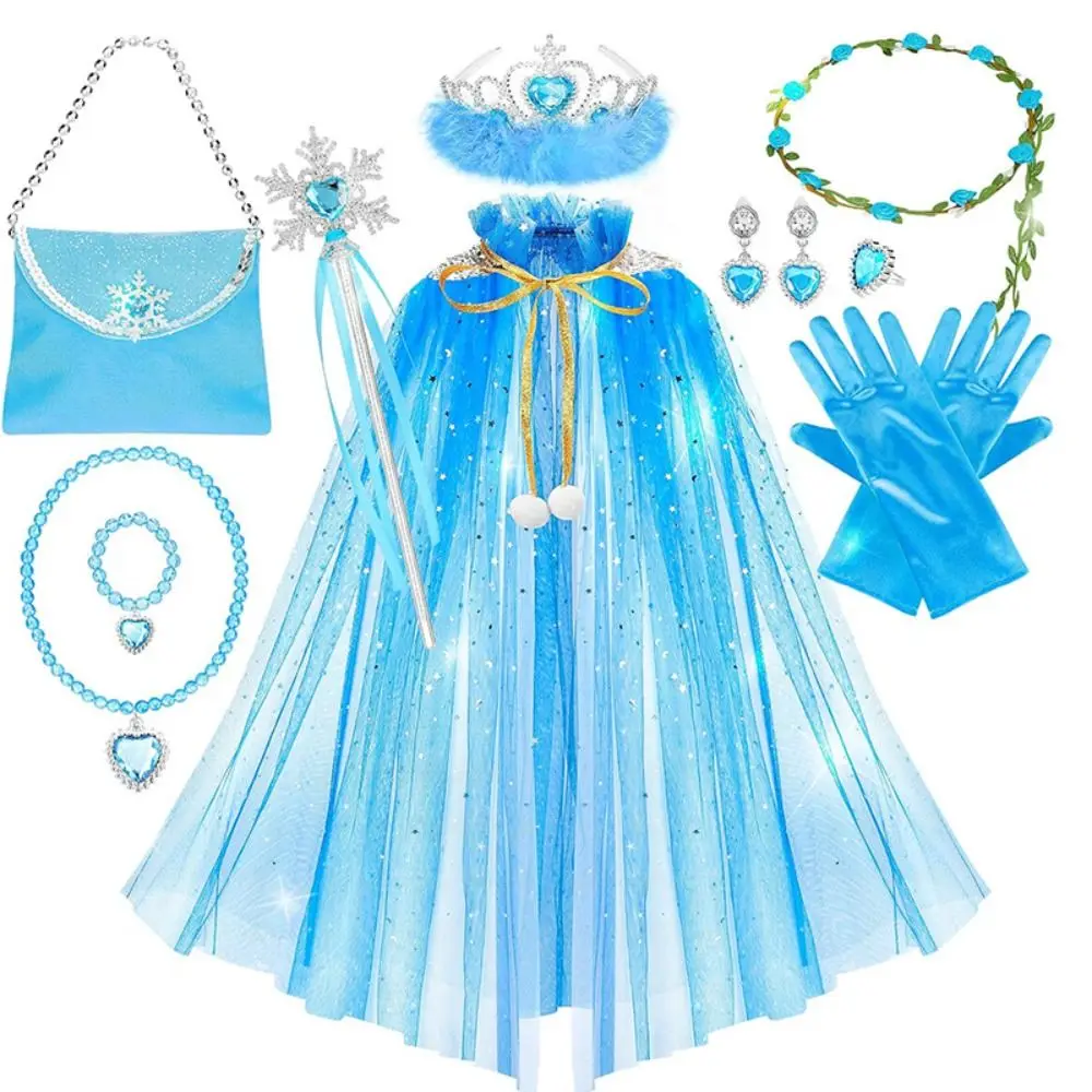 2-10 Yrs Dress Up Princess Cosplay Costume Pumpkin Car Aurora Sleeping Beauty Cosplay Birthday Party Pink Blue Prom Gown Girls