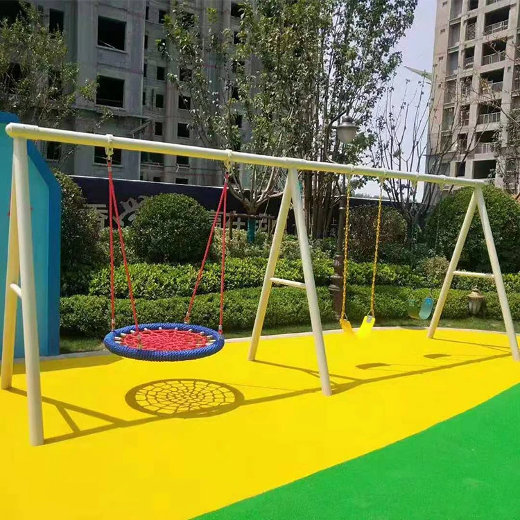 Conjunto de Balanço de Metal R - Kids Outdoor Swing Set avaliação e preço