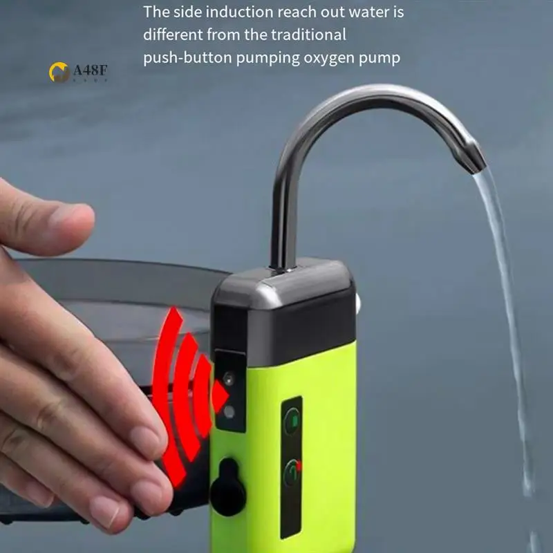 

A48F-Fishing Tap And Oxygen Pump Tool Automatic Fishing Water Pump Oxygenator For Aquarium Silent Household Dual-Use