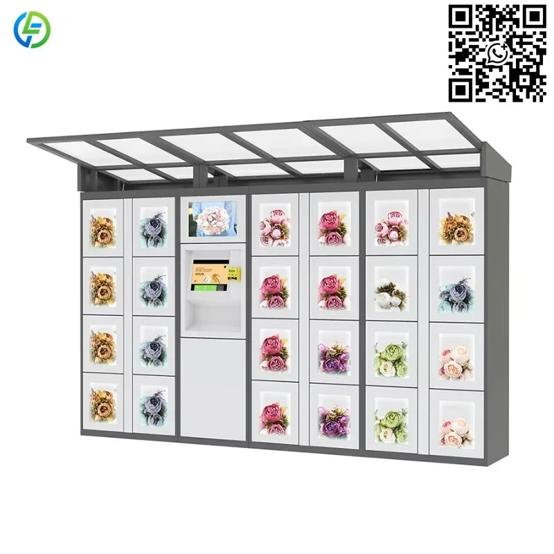 Customized Flower Vending Cabinet Intelligent Automatic Unmanned Vending Machine Unmanned Flower Selling Intelligent