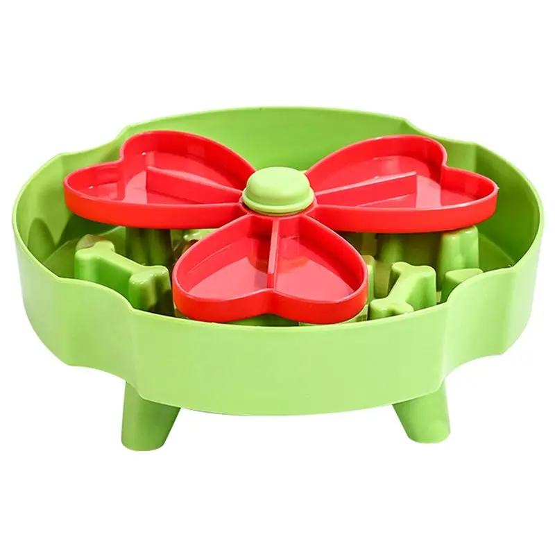 

【LAST CHANCE】Миска для медленной кормушки для собак, Нескользящая миска для домашних животных с защитой от удушья для собак и кошек, интерактивный смычок для кормления-головоломки с интеллектом