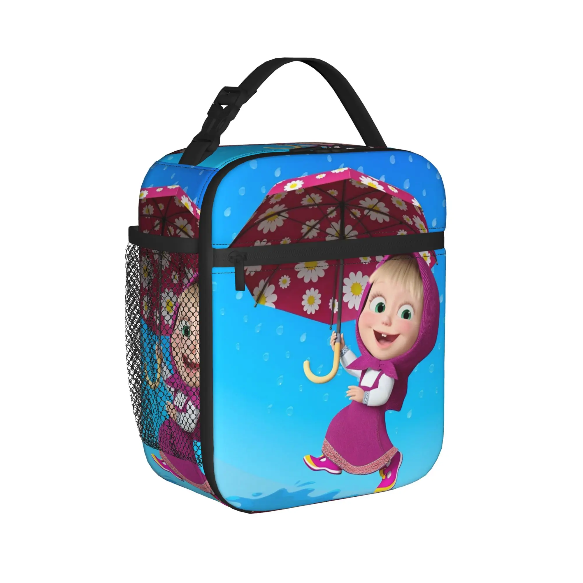 

Термосумка для обеда M-Masha And Bear, герметичная, многоразовая, для пикника, пляжа, для девочек и мальчиков