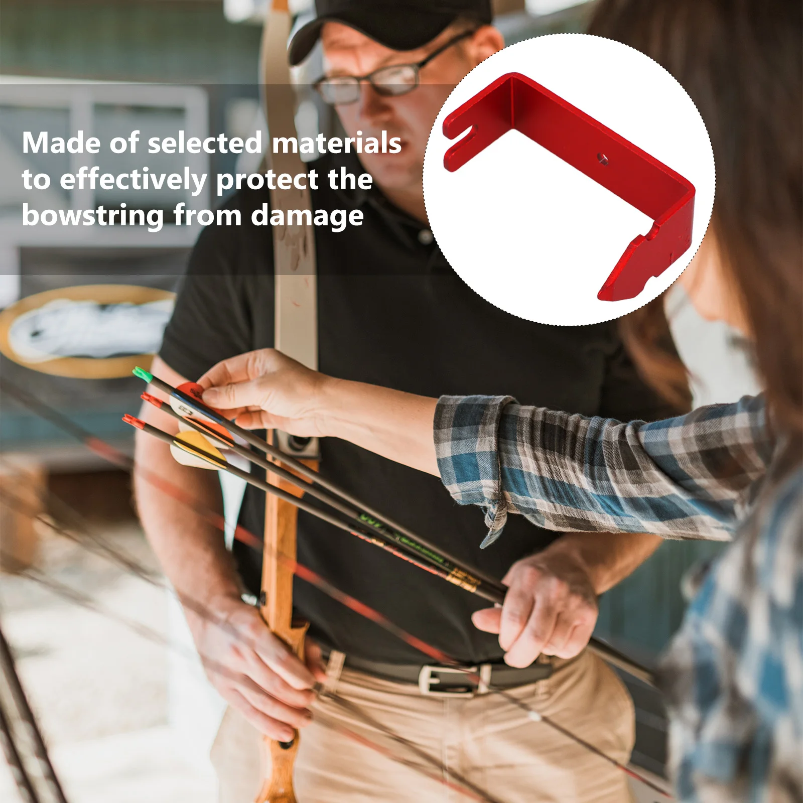 

Bow String Splitter Separator Tool for Archery Cable Compound Bow Accessories Red Color Smooth Surface Easy Operation