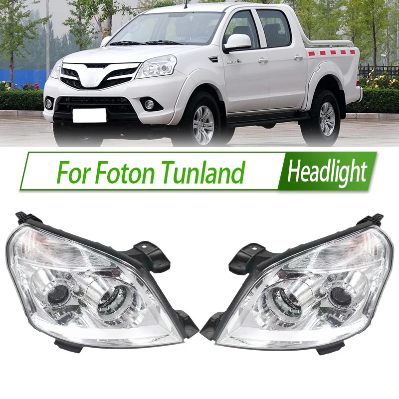 

For Foton Tunland Halogen Headlight Assembly OEM Style Front Headlamp Bulb Socket Plug & Play Replacement