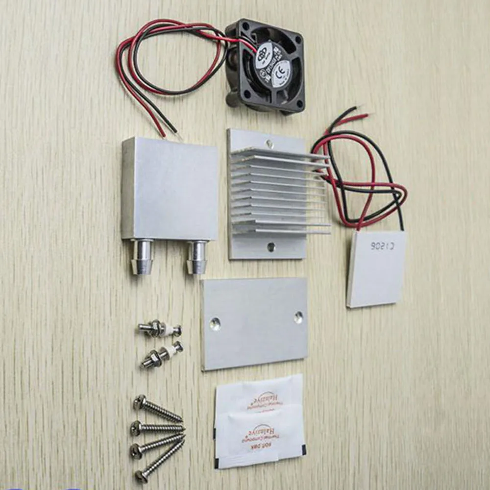 

Термоэлектрический модуль охлаждения DIY TEC1 12706, комплект водяного охлаждения с вентилятором и термосмазкой для полупроводниковой электроники