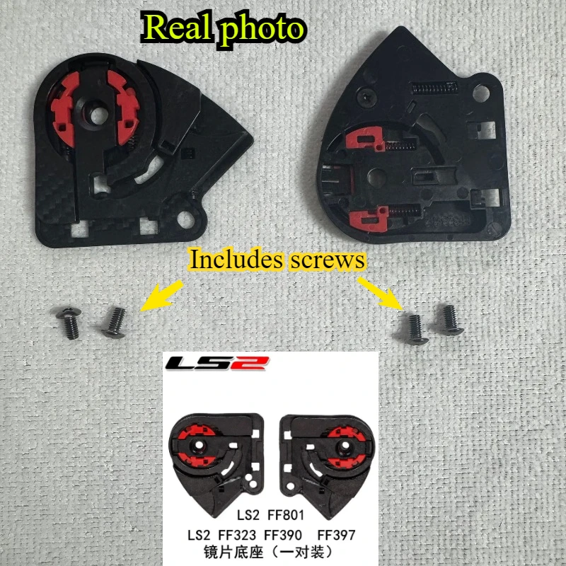 

LS2 Original FF390 FF397 Ff801 Ff323 Helmet Lens Base Replacement Accessories Helmet Buckle 1 Pair