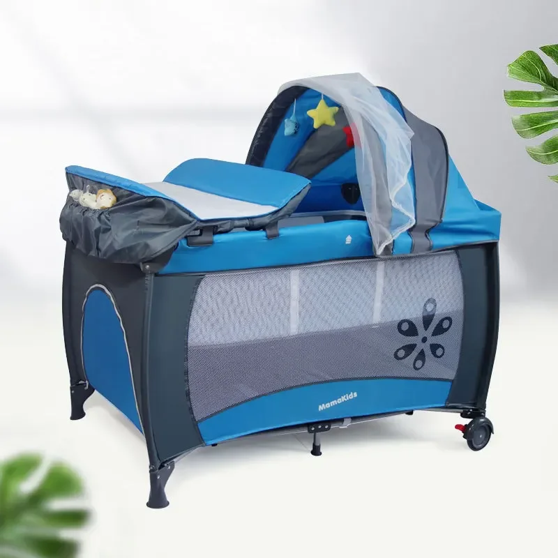 

Складная детская кроватка, москитная сетка, роликовая кровать, детская кровать, кованая кровать, детская кровать