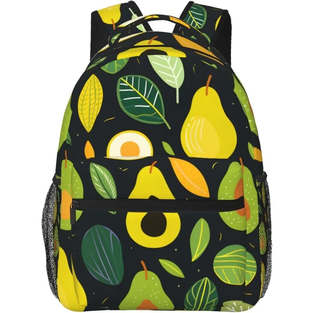 

Funny Avocado Lightweight Laptop Backpack Lightweight Multipurpose Travel Casual Daypack Unisex College Backapcks for Men Women