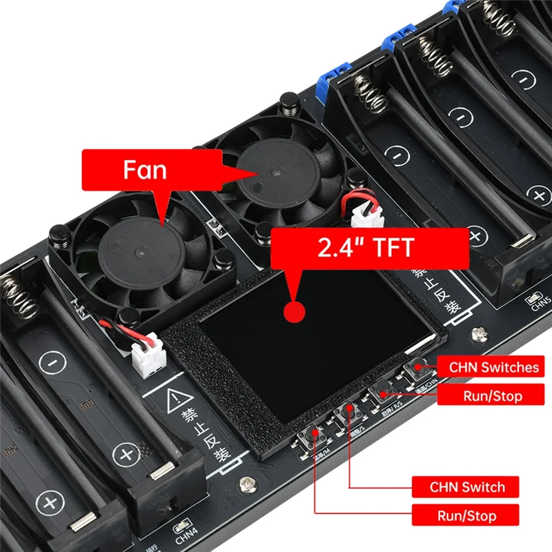 A29F-18650 Lithium Battery Capacity Tester Battery Capacity Tester Mah Mwh Capacity Division Internal Resistance Measuring Modul