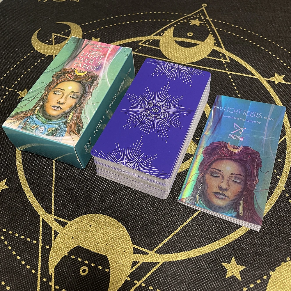 Tarot Cards in Spanish Divination Deck for Beginners with Guide Book Board Games Astrology Predictions Spanish Tarot Dropship