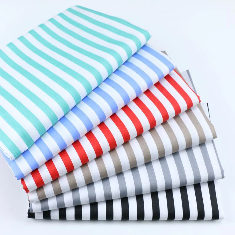 50*160cmneedlework The Cloth Fabric Tissues Knitted For Sewing Cache Patchwork Fabrics Telas Patchwork Lote Cotton Stripe