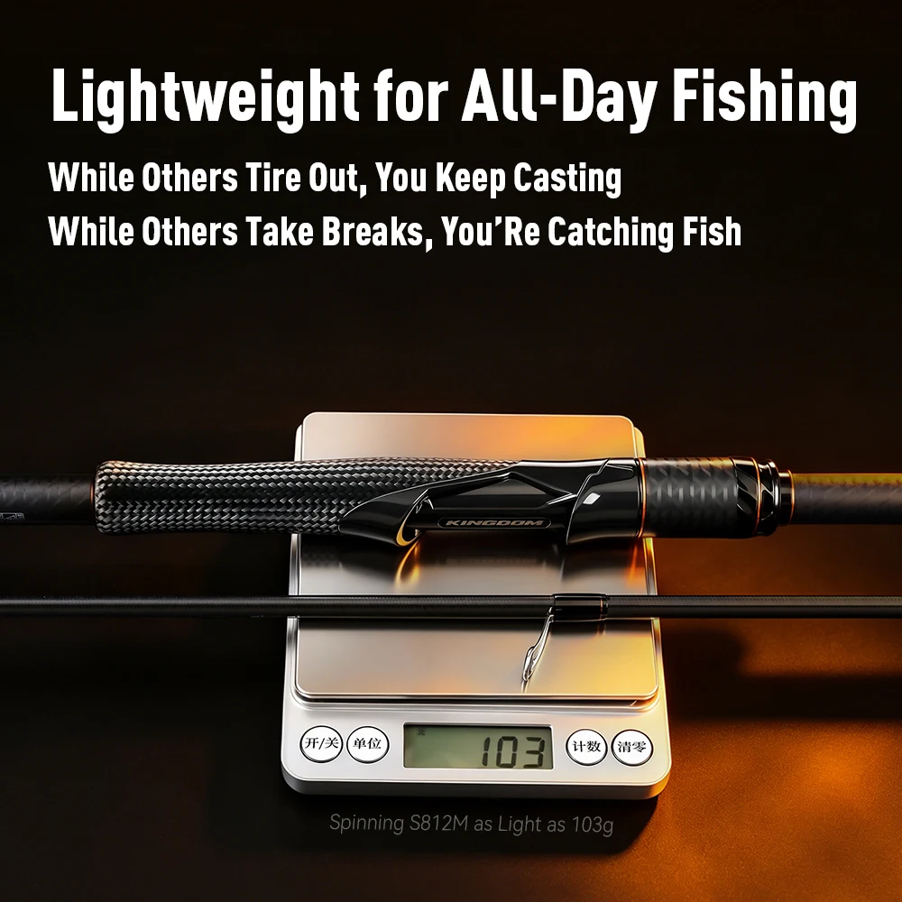 6'6 spinning rod combo Abu Garcia Max Elite Do It Mold 1038 hard brass pinion gear red lightning Color:SNAKEHEAD FISH