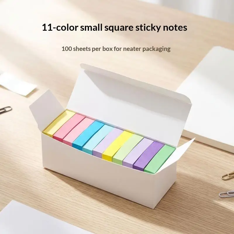 【D】1-11 Books 38mm Square Self Adhesive Sticky Notes Assorted Bright Colors For Office School Home Note Taking
