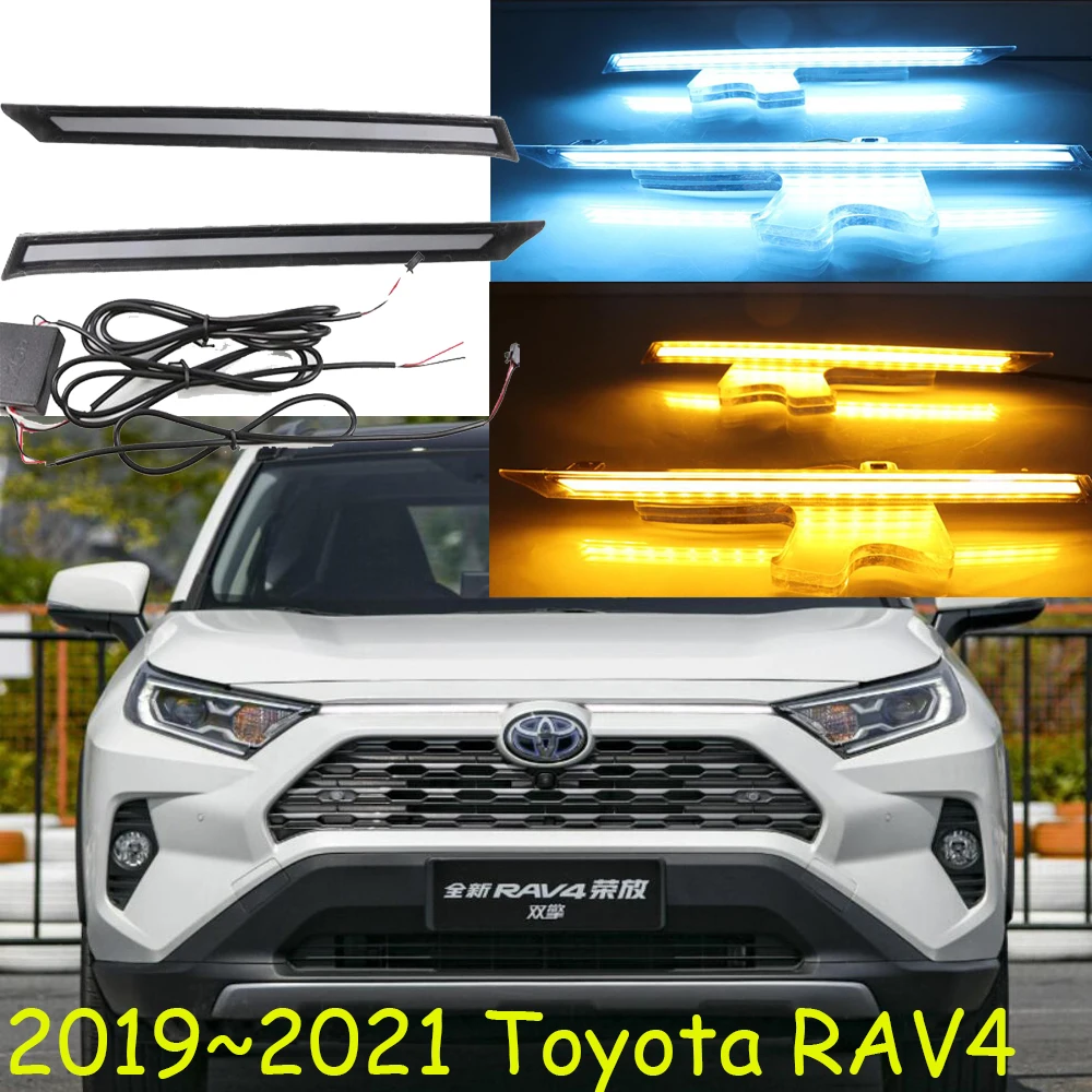 2019~2020y Headlamp For TOYOTA RAV 4 RAV4 Daytime Light Head Lamp Car Accessories LED DRL Headlight For Rav4 Rav 4 Fog Light