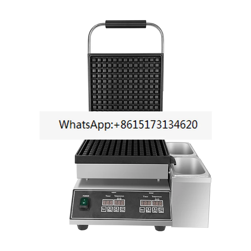 Waffle Maker Full Board Cake Machine, Large Single-layer Grid/nest Machine with Oil Leakage Groove