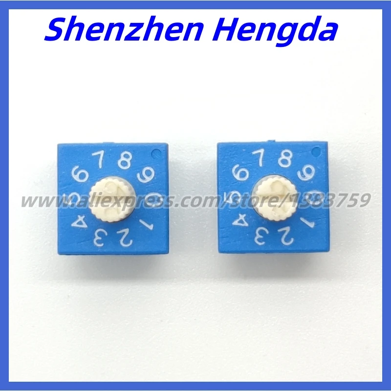 Commutateur de code avec poignée, ERD110RS, 10 bits, 0-9, 3:3, impression distante, 1 pièce