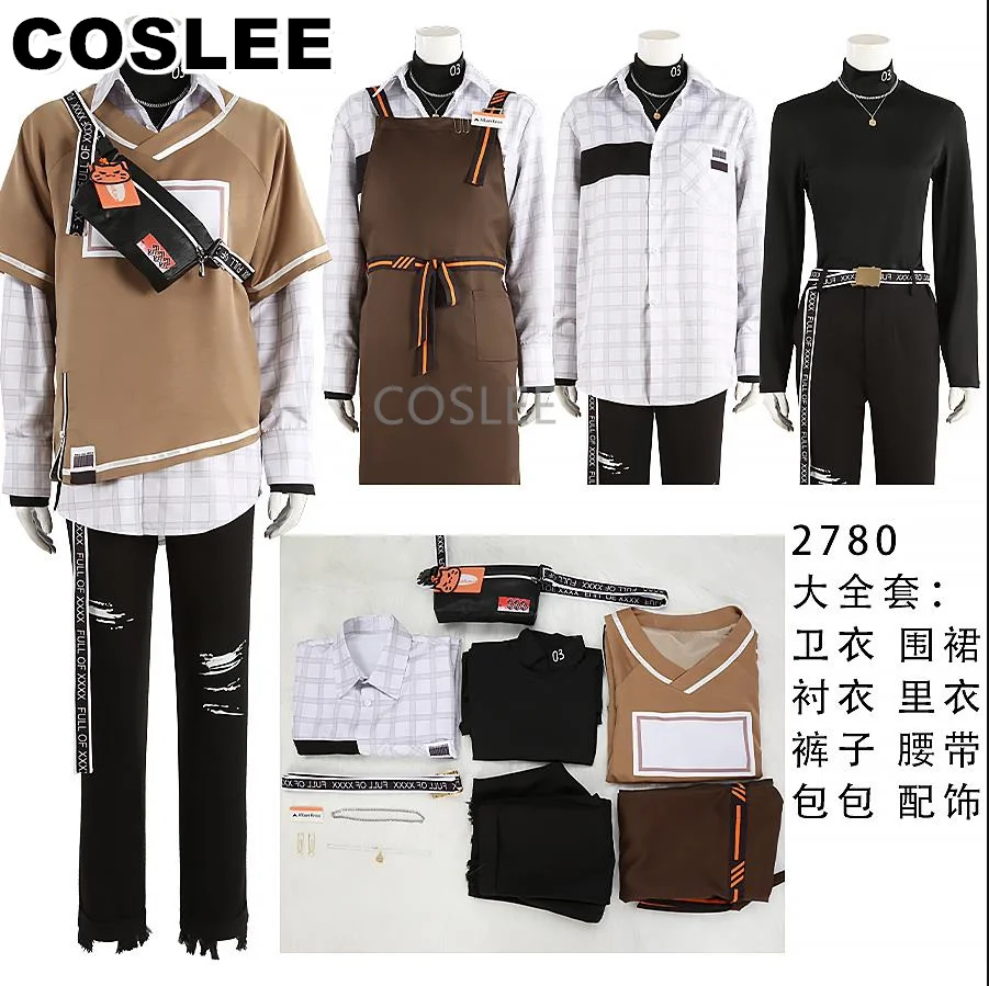 

COSLEE Alban Knox Vtuber Nijisanji Cosplay Costume New Clothes Fashion Handsome Uniform Halloween Party Outfit Customized 2023