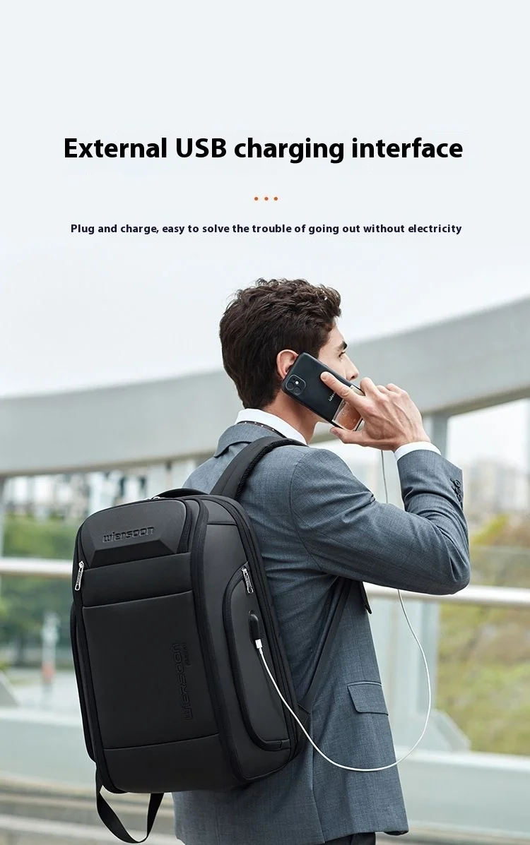 35-l-Business-Rucksack für Herren, wasserdichter Rucksack, große Kapazität, Geschäftsreise, multifunktionale Passwort-Anti-Diebstahl-Laptoptasche – Detail 8