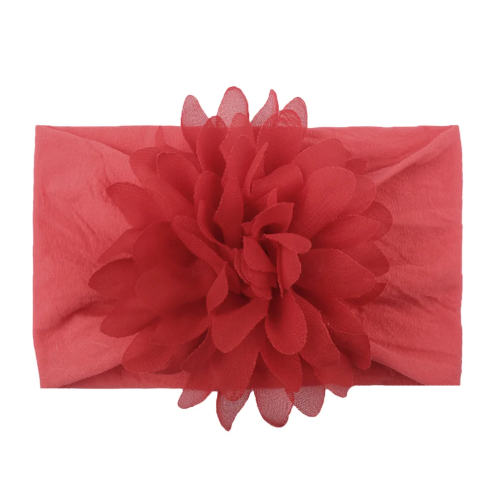 1pcs new baby hairband nylon cute soft creative hot selling flower headwear hair accesssories