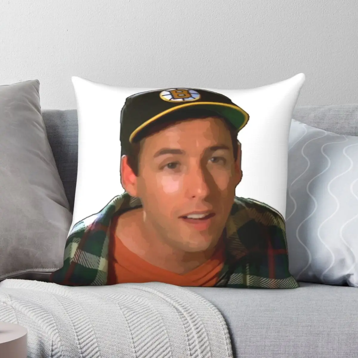 Happy Gilmore Adam Sandler Square Pillowcase Polyester Linen Velvet Pattern Zip Decor Throw Pillow Case Sofa Cushion Cover