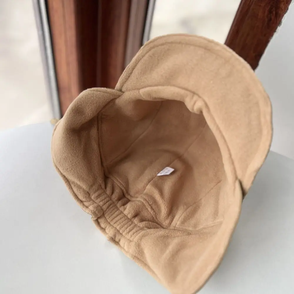 

Lei Feng Cap Ear Protection Earflap Hat Windproof Thick Warm Bonnet Hat Solid Color Casual Velvet Pilot Hat Men Women