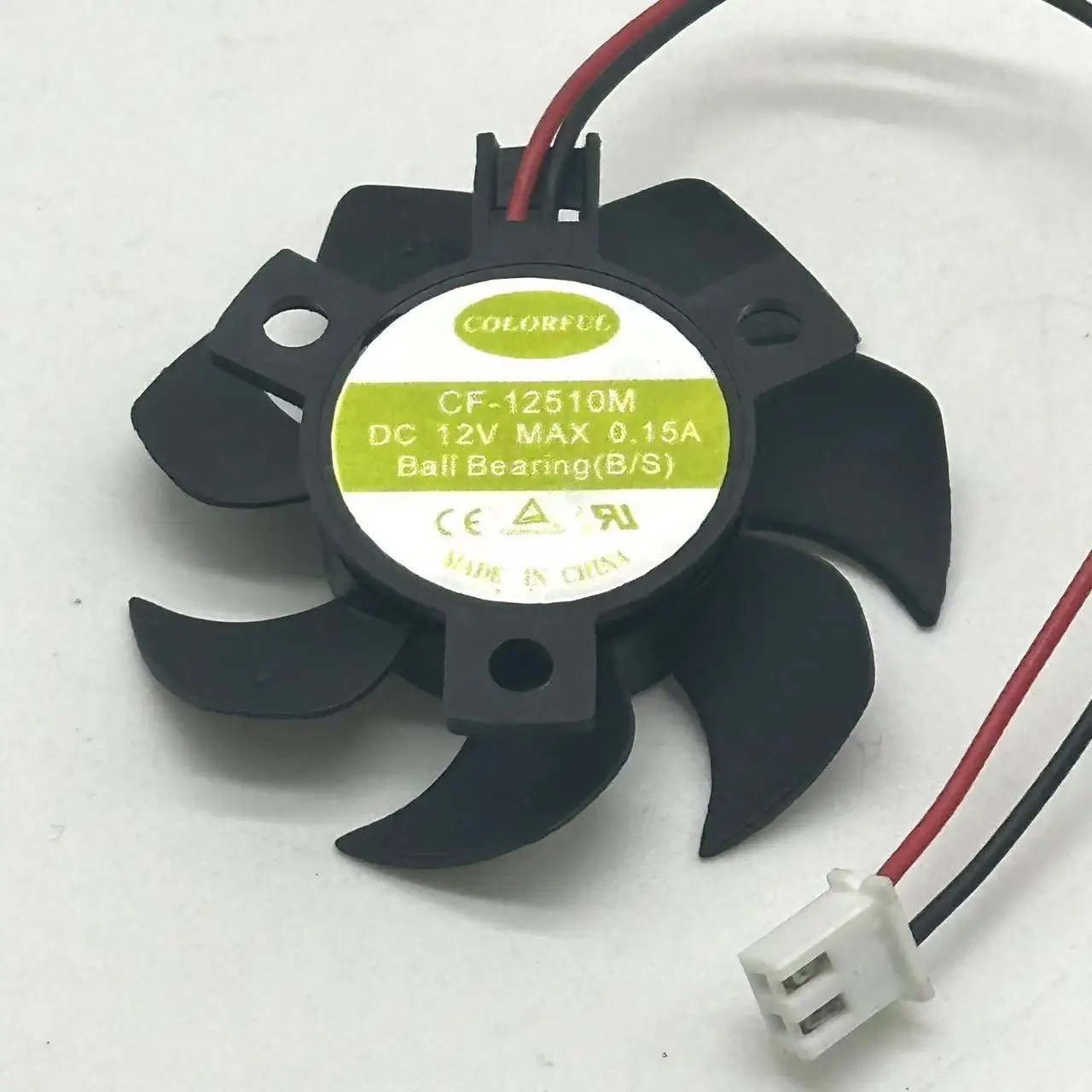 COLORFUL CF-12510M DC 12V 0.15A 47x47mm Hole 26mm 2-Wire Server Cooling Fan
