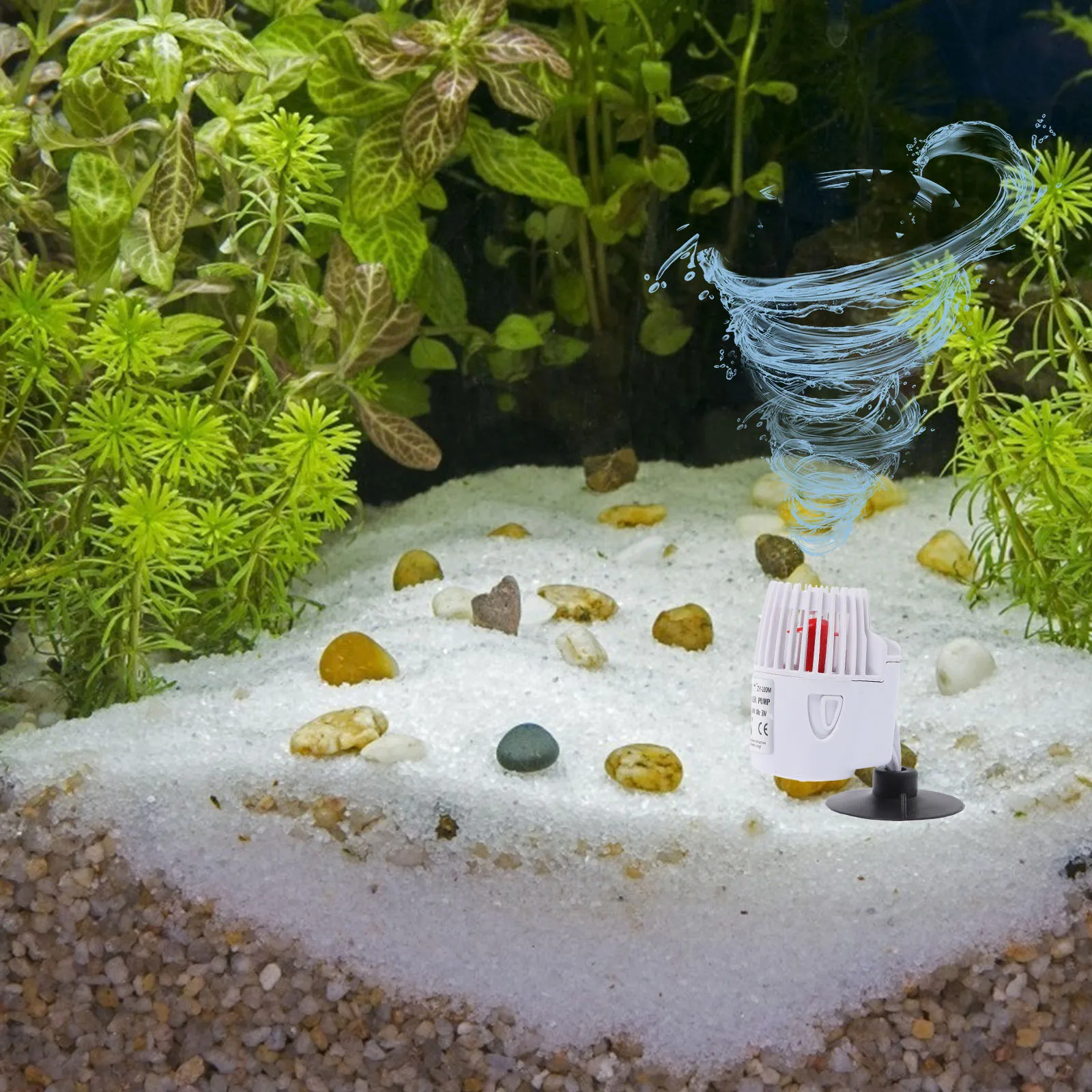 

360° Rotatable Silent Wave Maker For Aquarium Strong Power Fish Tank Suction Cup Surf Pump 270° Horizontal Rotation