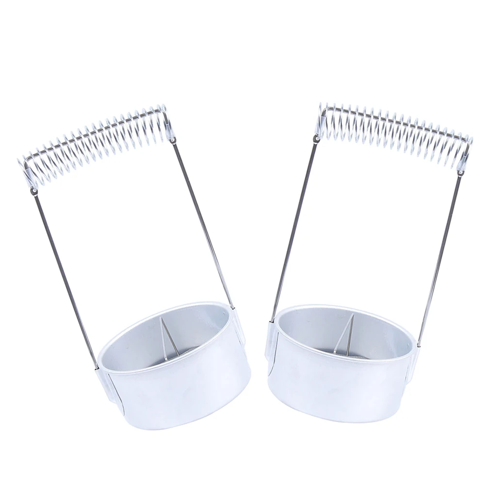 

2 Pcs Stainless Steel Brush Washer Durable Fine Mesh Base Integrated Design Painting Oil Supplies Dry Rack