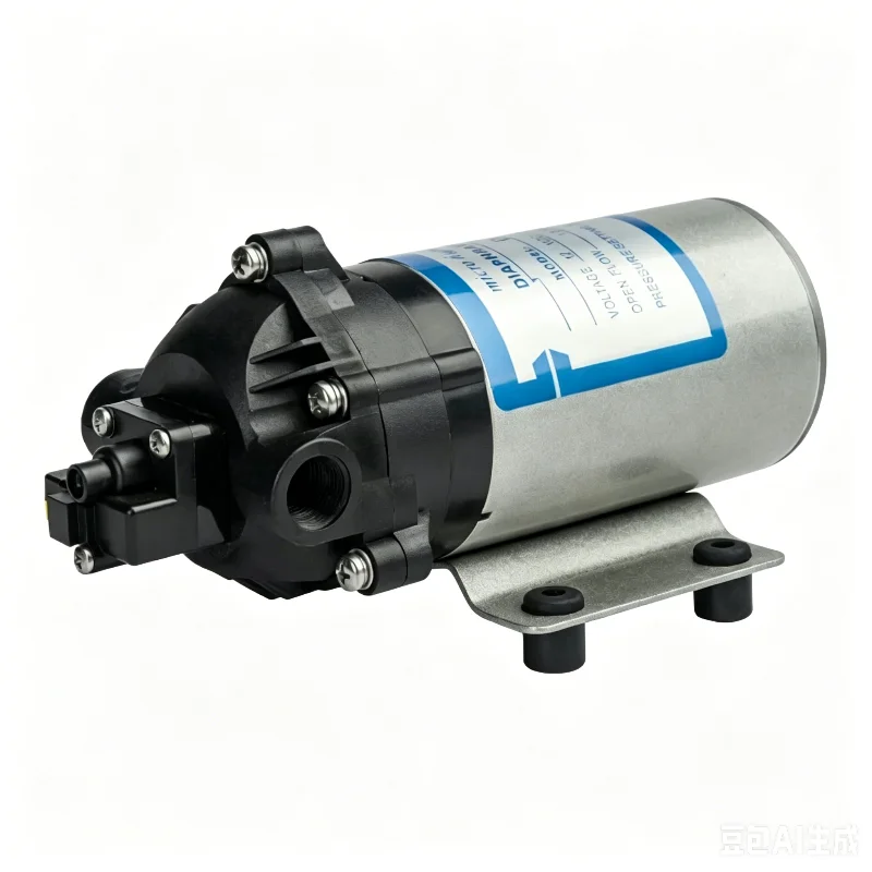 DP-60/60A 12V 24V Miniature High Pressure Diaphragm Pump, Self-priming Water Pump, Sweeper Spray High Pressure